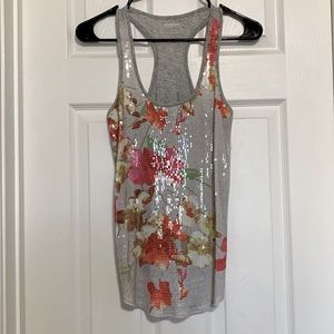 EXPRESS Sequins Floral Top 🌺